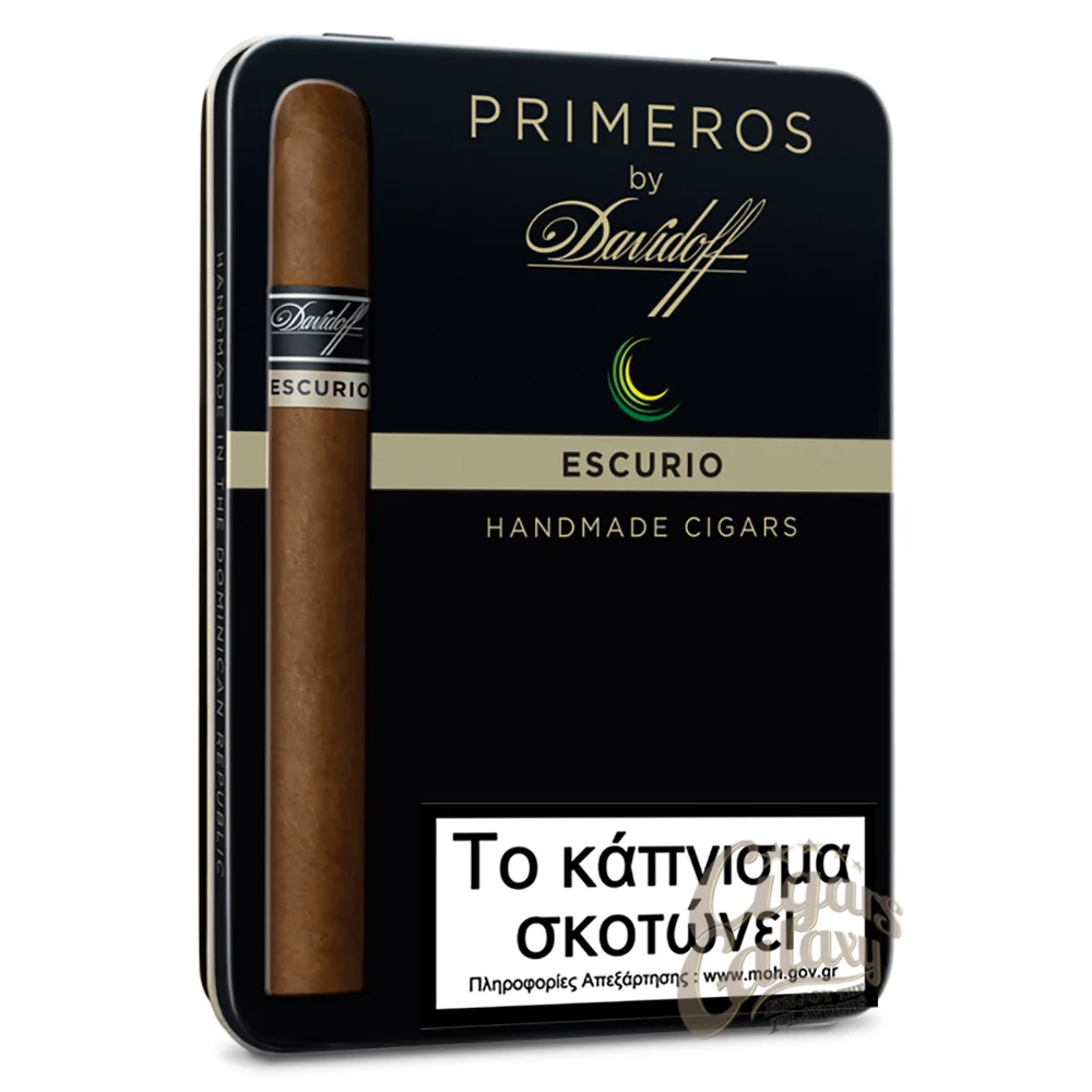 DAVIDOFF - Primeros Escurio 6's Όταν ο χρόνος γίνεται πολυτέλεια, τα Davidoff Primeros στις πολυτελείς τους κασετίνες έρχονται να χαρίσουν μια απολαυστική εμπειρία σε λιγότερο από 20 λεπτά