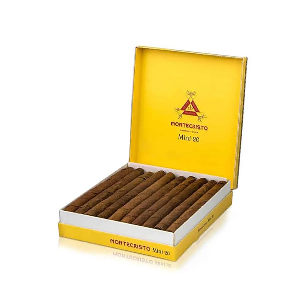 MONTECRISTO - Mini 20's πουράκια κουβανέζικα σε κίτρινο κουτί