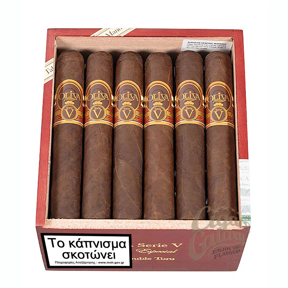 Η Serie V είναι ένα πολύπλοκο χαρμάνι από καπνά long filler Νικαράγουας, συνδυασμένο από το ειδικά ζυμωμένο ligero από την κοιλάδα της Jalapa.