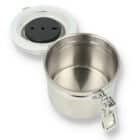 CHACOM - Inox Βάζο Υγραντήρας για Καπνό Πίπας 50gr (W000PM), ανοιχτό καπάκι