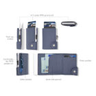 C-SECURE – Leather Wallet Camouflage Black with RFID Protection (WCH004)