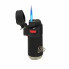 ATOMIC - Αναπτήρας Jet Flame Βαρελάκι (2515500), αντιανεμικός, μονή φλόγα, αναμμένος