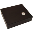 humidor υγραντήρας ξύλινος, μαύρος