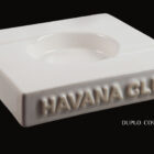 τασάκι κεραμικό για 1 πούρο havana club λευκό