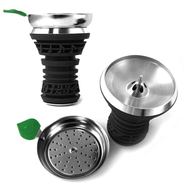 Pip Music Set Metal Hookah Base with Silicone And Charcoal Screen (20800)