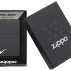 zippo αναπτήρας πίπας black matte