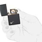 zippo αναπτήρας πίπας black matte