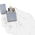 zippo αναπτήρας brushed chrome vintage