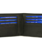 Black Leather Wallet (2217810), μαύρο δερμάτινο πορτοφόλι