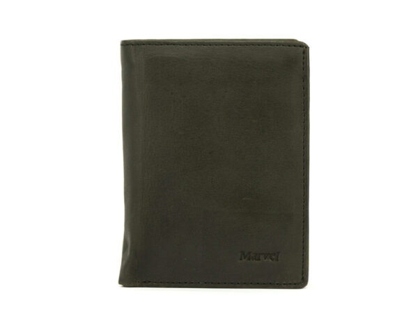 Black Leather Wallet (2334410), μαύρο δερμάτινο πορτοφόλι