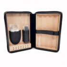 Δερμάτινος Humidor / Υγραντήρας 4 Πούρων (4053)