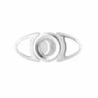 Inox Guillotine Cigar Cutter 64 Ring (500015) πουροκόφτης, μεταλλικός, ασημένιος