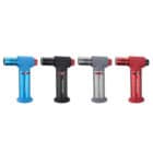 High Quad Table Jet Torch Lighter in 4 Colors (40-407-012), αναπτήρας αντιανεμικός για πούρο, χρώμα μαύρο, μπλε, κόκκινο, λευκό-γκρι, μεταλλικός, επαναγεμιζόμενος