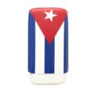 Leather Case Cuban Flag for 3 Cigars (4072), δερμάτινη πουροθήκη για 3 πούρα, με τη σημαία της Κούβας