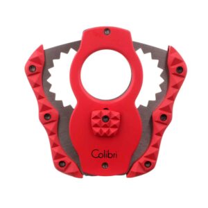 Quasar Red Guillotine Cigar Cutter CUT CU100T75, πουροκόφτης γκιλοτίνα, κόκκινο χρώμα, μεταλλικός
