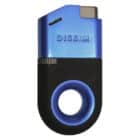 Inverted Soft Flame Lighter in Different Colors, αναπτήρας μεταλλικός σε χρώμα μαύρο-μπλε