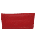 Ontario Red No.4 PU Leather Tobacco Pouch (1881), κόκκινη δερμάτινη θήκη καπνού, με φερμουάρ