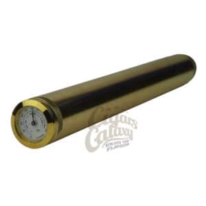 Portable Tube Humidor for One Cigar in Gold Color (0250-G), φορητός υγραντήρας πούρου, μεταλλικός, σε χρυσό χρώμα