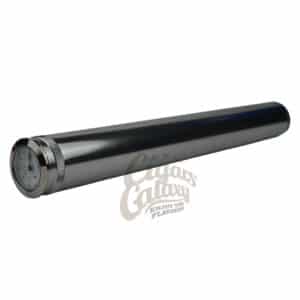 Portable Tube Humidor for One Cigar in Silver Color (0250-S)