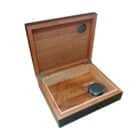 Wooden Humidor for 12 -20 Cigars (VG126183AA) ξύλινος υγραντήρας πούρων σε καφέ χρώμα