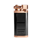 XIKAR – Pipeline Angled Candle Flame Pipe Lighter Black Rose (595BKRS)