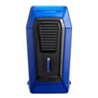 Gotham quantum αναπτήρας πούρου τριπλός jet με vcut blue, αντιανεμικός, επαναγεμιζόμενος, βουτανίου, μπλε χρώμα, με ενσωματωμένο πουροκόπτη