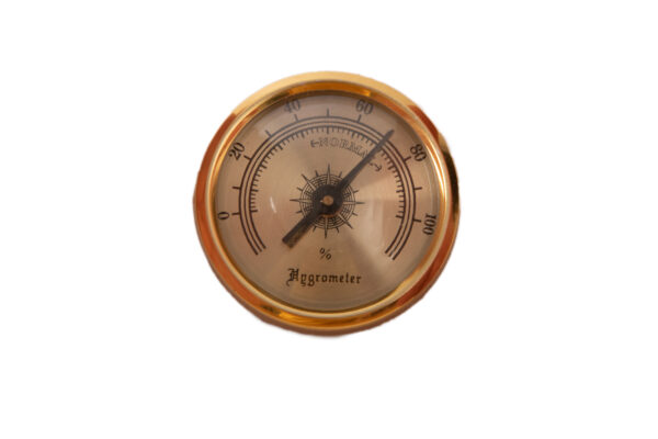 golden analog hygrometer
