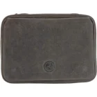 Peat Pipe Bag 2 δερμάτινη θήκη πίπας καπνού, με φερμουάρ, μαύρο χρώμα