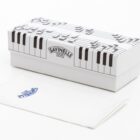 Pianoforte Πίπα Καπνού ξύλινη λεία καφέ κουτί συσκευασίας με σχέδιο νότες πιάνου