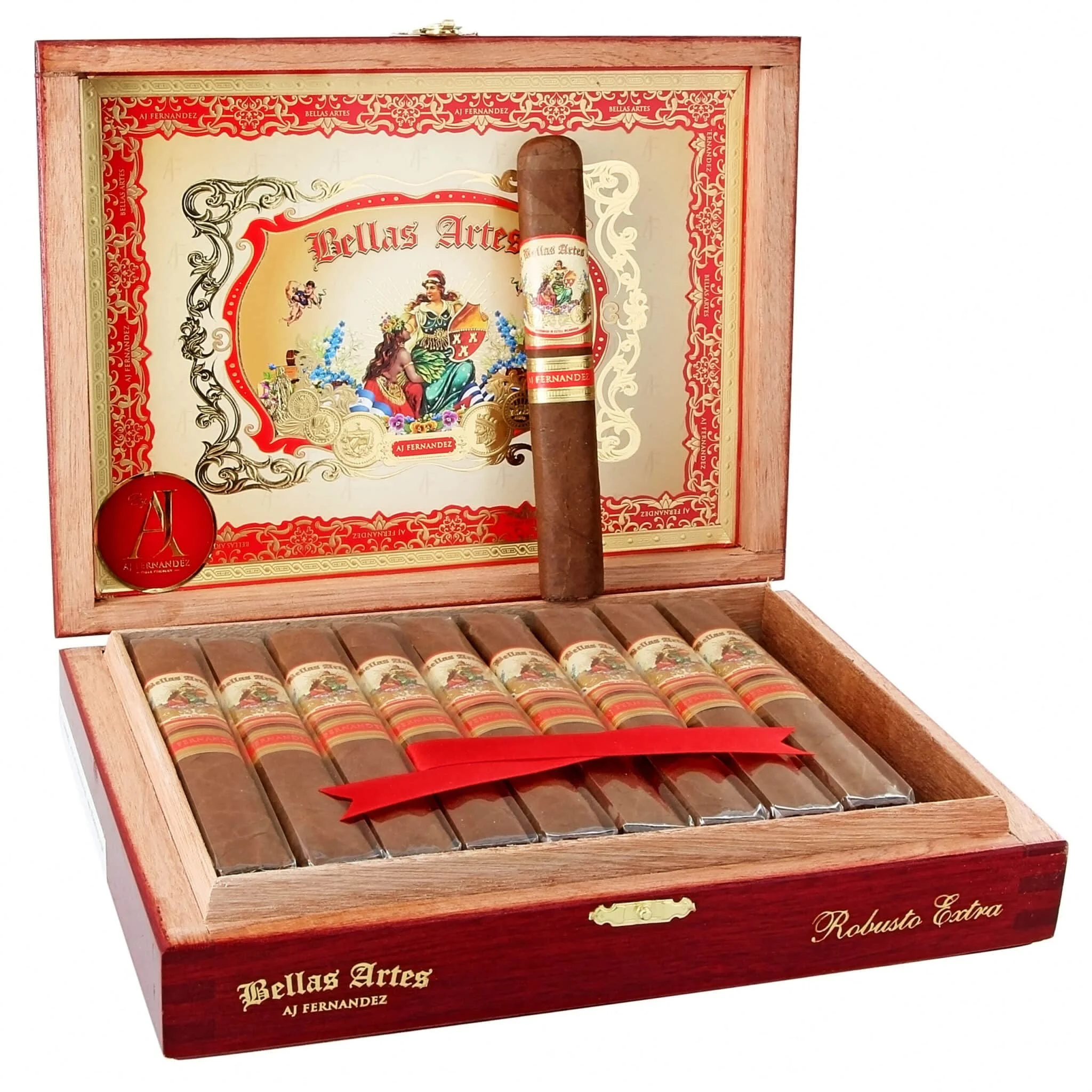 Bellas Artes Robusto Extra πούρο ρομπούστο Νικαράγουας ξύλινο κουτί πούρων με πούρα μέσα