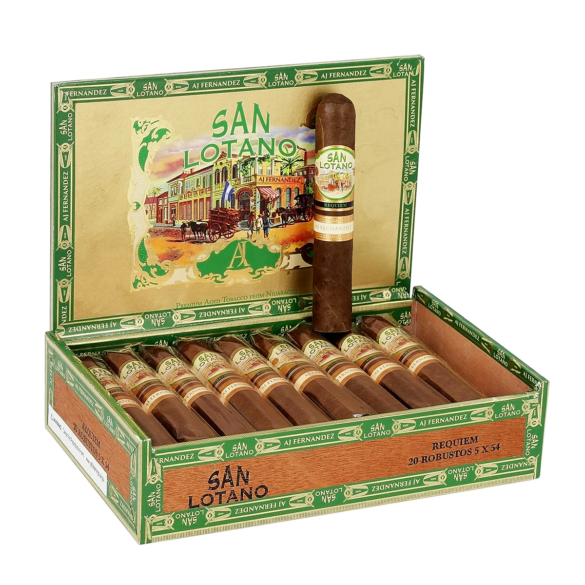 Το San Lotano Habano robusto από τον AJ Fernandez είναι δυνατό, αλλά τέλεια ισορροπημένο με πλούσιες πικάντικες γεύσεις καφέ και φρούτων.