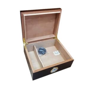 Ξύλινος Υγραντήρας Humidor για 40 Πούρα καφέ με ανοιχτό καπάκι