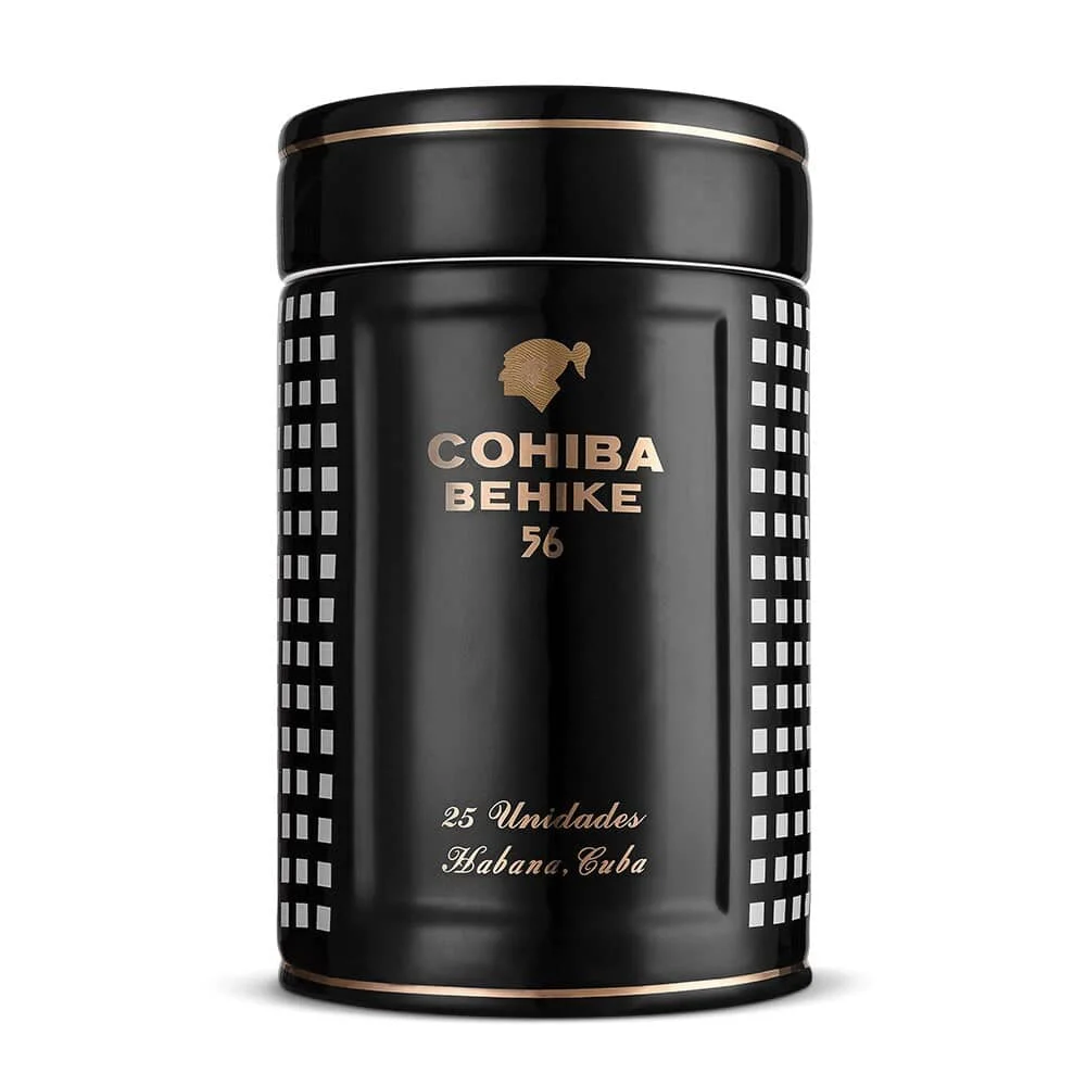 COHIBA BEHIKE Μαύρος Κεραμικός Υγραντήρας / Humidor για 20-25 πούρα Μαύρος Κεραμικός Υγραντήρας / Humidor για 20-25 πούρα