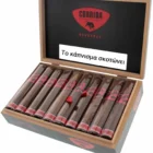 Honduras Robusto πούρο ρομπούστο Ονδούρας ξύλινο κουτί πούρων μαύρο με ανοιχτό καπάκι και πούρα μέσα