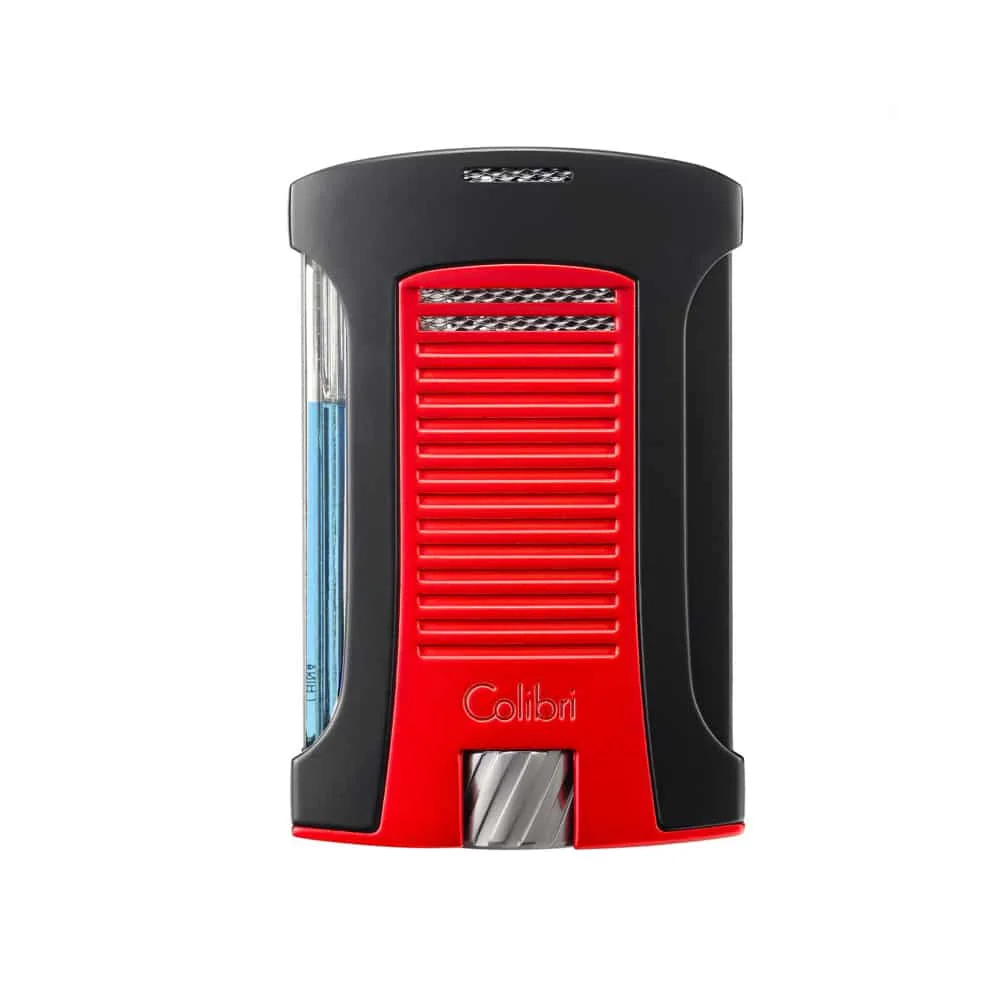 COLIBRI Daytona Single-jet Flame Lighter Black-Red Daytona Single-jet Flame Lighter Black-Red αναπτήρας αντιανεμικός μαύρος-κόκκινος επαναγεμιζόμενος βουτανίου