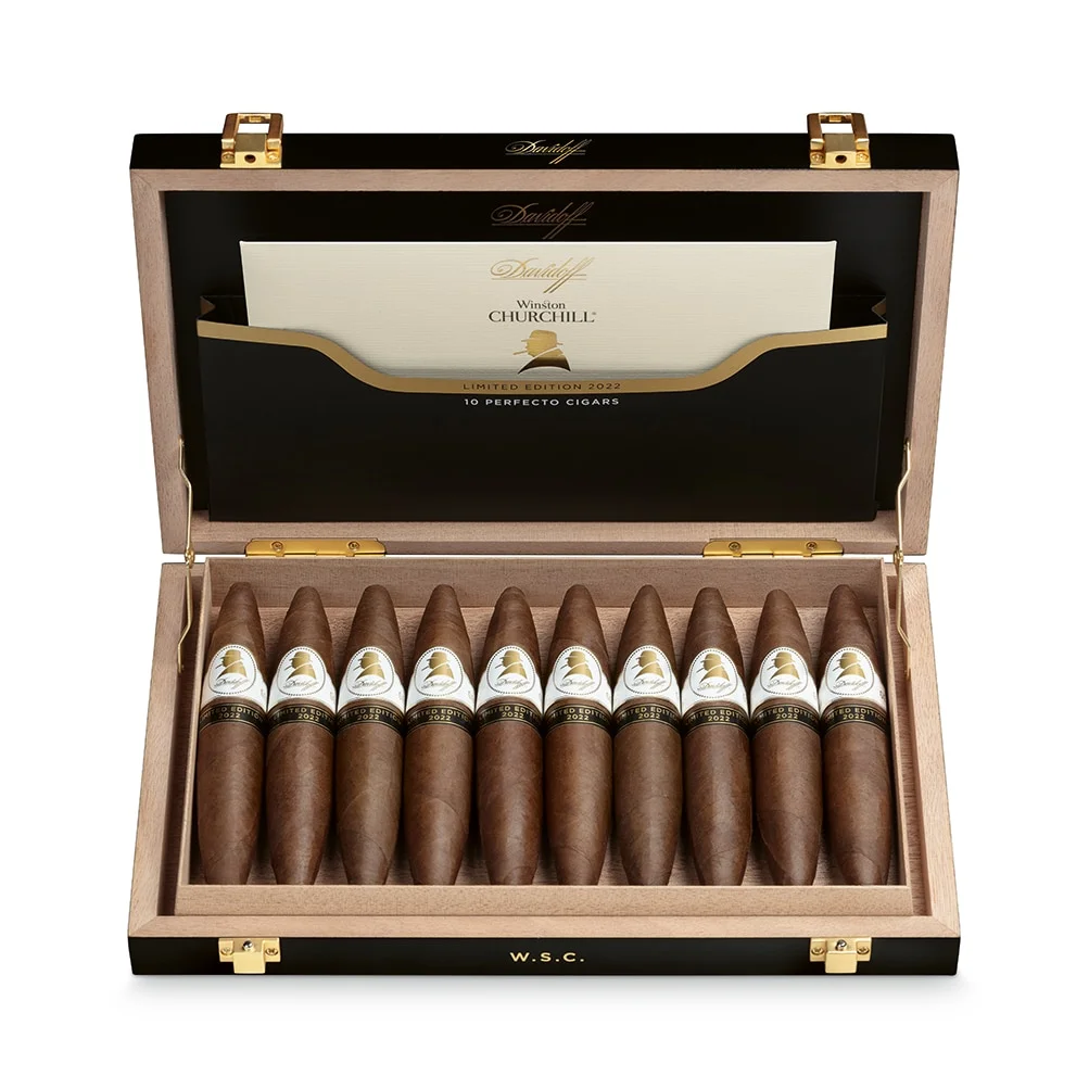 Winston Churchill Limited Edition 2022 πούρο Νικαράγουας Εκουαδόρ Δομινικανής Δημοκρατίας κουτί πούρων ξύλινο με πούρα μέσα