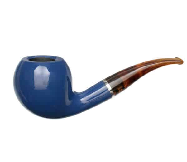 Azzuro 1577 Λεία Πίπα Καπνού ξύλινη μπλε χρώμα