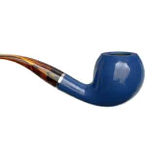Azzuro 1577 Λεία Πίπα Καπνού ξύλινη μπλε χρώμα