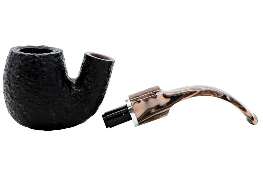 Morellina Rustica 614 Πίπα Καπνού ξύλινη μαύρου χρώματος ρουστίκ