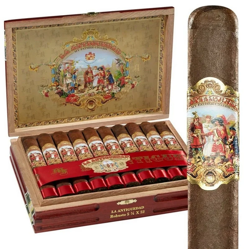 La Antiguedad Robusto πούρο ρομπούστο παλαιωμένο Νικαράγουας Εκουαδόρ γεύση κακάο μέσα στο κουτί τους
