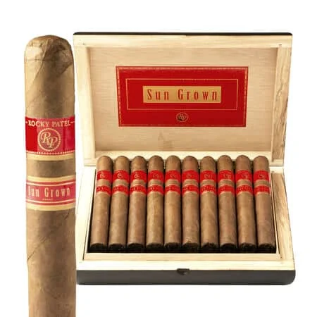 Sun Grown Robusto πούρο παλαιωμένο Νικαράγουας Δομινικανής Δημοκρατίας πούρα μέσα στο ξύλινο κουτί τους