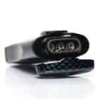 Monaco Black Carbon Fiber Triple Jet Αναπτήρας Πούρου αντιανεμικός μαύρο χρώμα επαναγεμιζόμενος βουτανίου