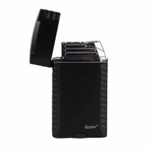 double jet flame αναπτήρας μαύρο χρώμα αντιανεμικός