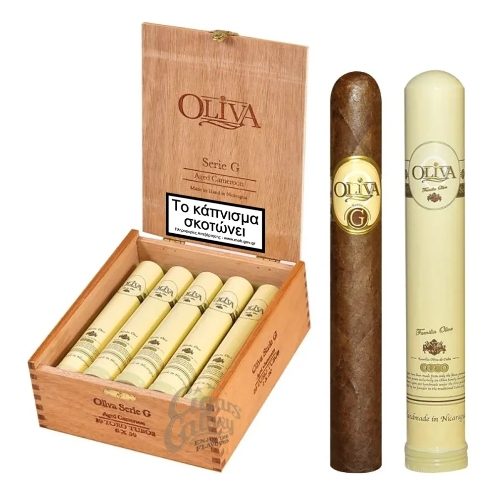Το Oliva Serie G Toro A/T είναι ένα πούρο μεσαίου μεγέθους φτιαγμένο με ένα αυθεντικό σκουρόχρωμο wrapper από το Αφρικανικό Καμερούν.