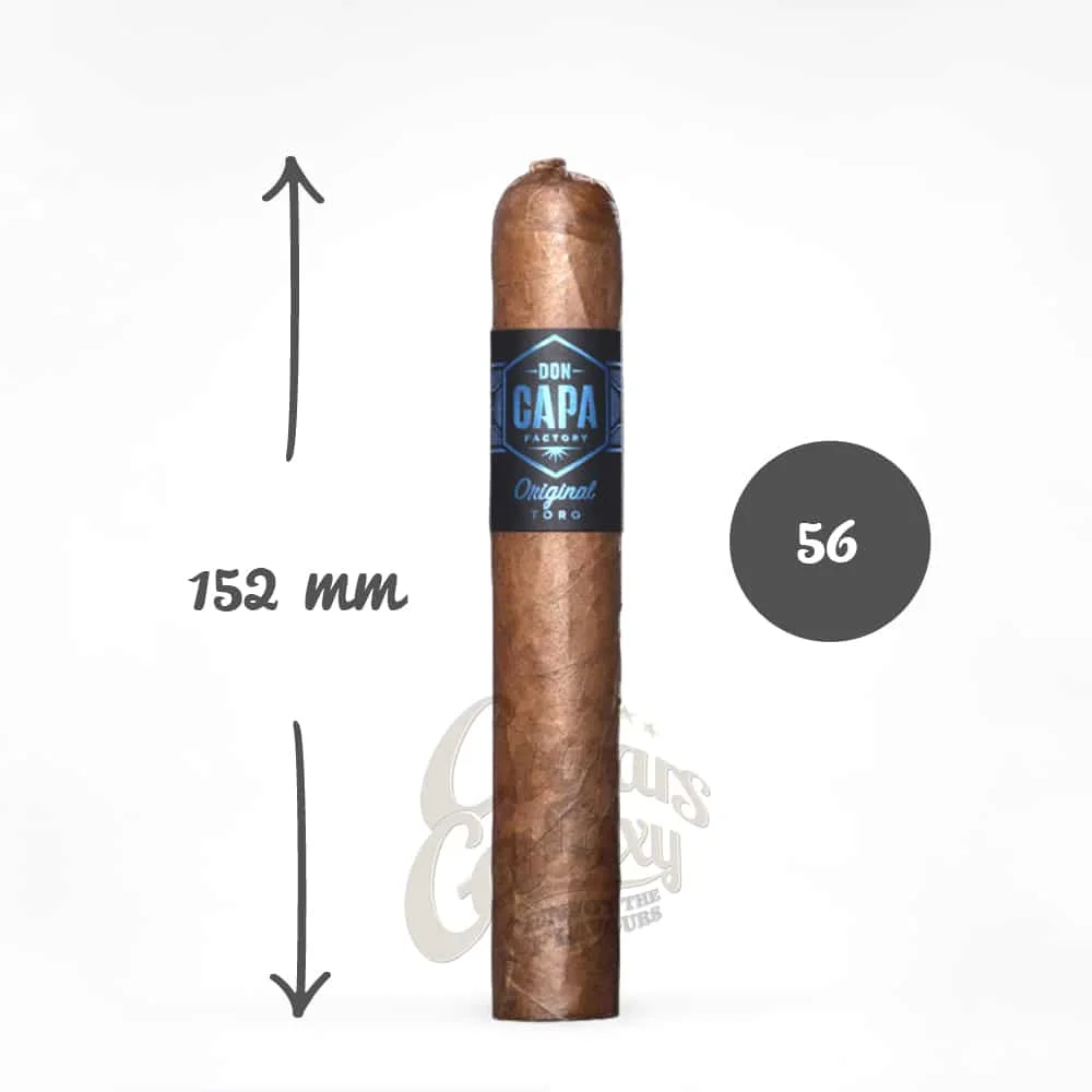 don capa original toro πούρο πούρο με μήκος 152mm και δαχτυλιδι 56