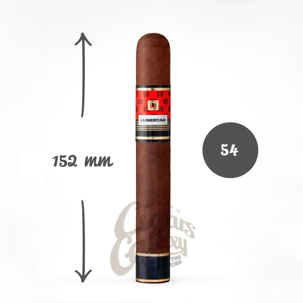 villiger la libertad gran toro πούρο πούρο καφέ σκούρο με μήκος 152mm και δαχτυλίδι 54