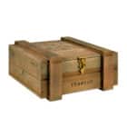 κουτί πούρων σε σχήμα ξύλινης κούτας μεταφορών καφέ ανοιχτό