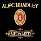 λογότυπο που αναγράφει alec bradley medalist μαύρο χρυσό κόκκινο