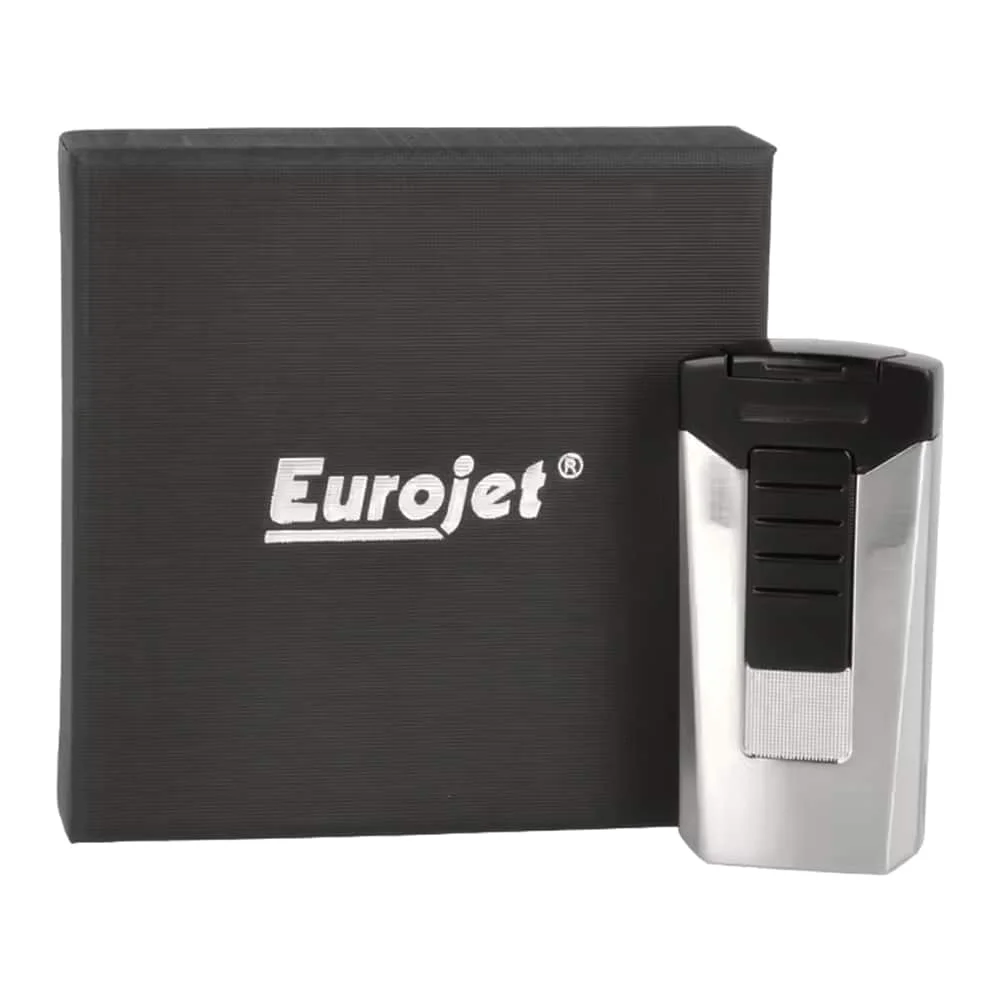 Double jet flame αναπτήρας τζετ γκρι chrome