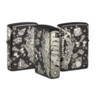 Zippo αναπτήρας tattoo theme σχέδιο άσπρο μαύρο χρώμα